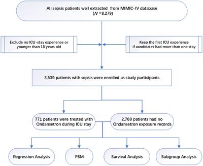 Effects of ondansetron exposure during ICU stay on outcomes of critically ill patients with sepsis: a cohort study